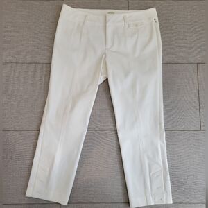 NWOT Ecur white ankle pants size 10